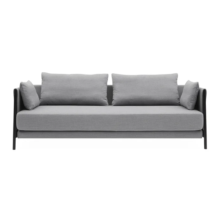 Madison Sofa bed from Softline in black / Vision light gray (445)