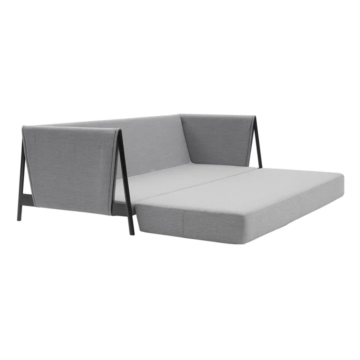 Madison Sofa bed from Softline in black / Vision light gray (445)