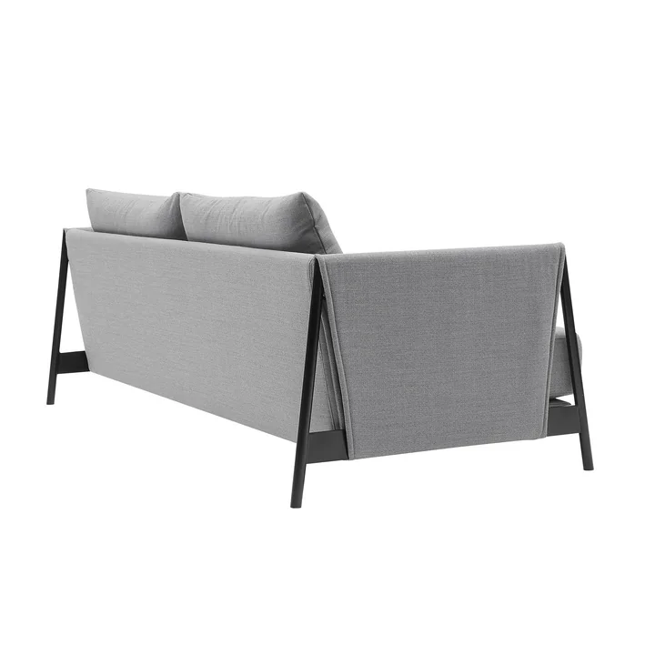 Madison Sofa bed from Softline in black / Vision light gray (445)