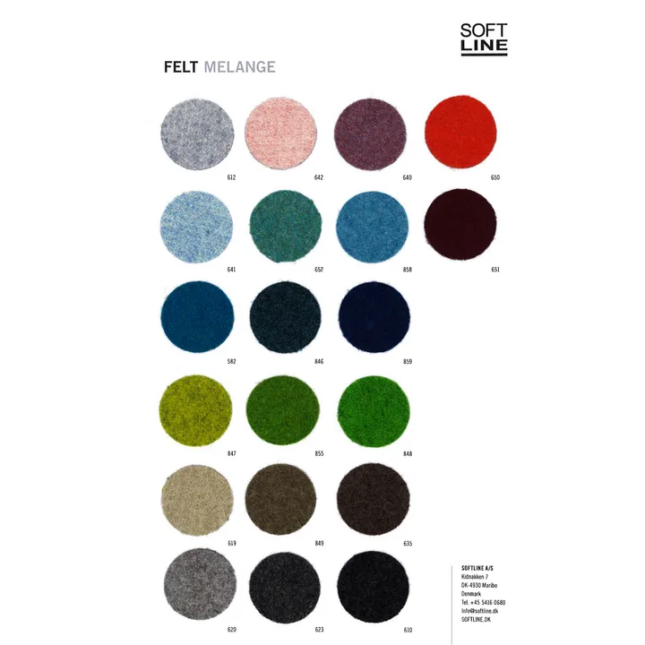 Fabric Pattern Felt Melange by Softline
