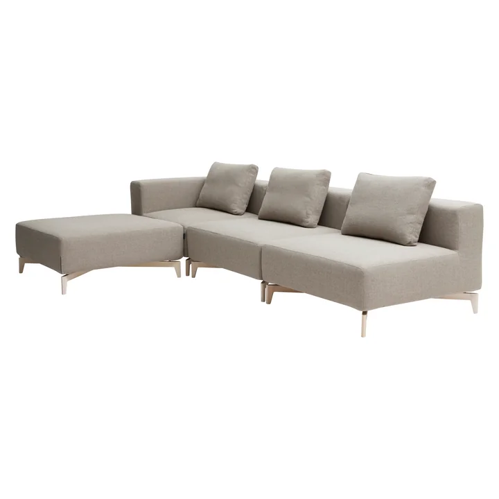 Passion modular sofa in ash / beige by Softline
