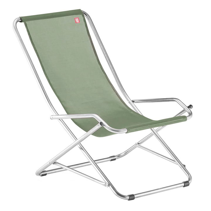 Recliner chair Dondolina in sage from Fiam