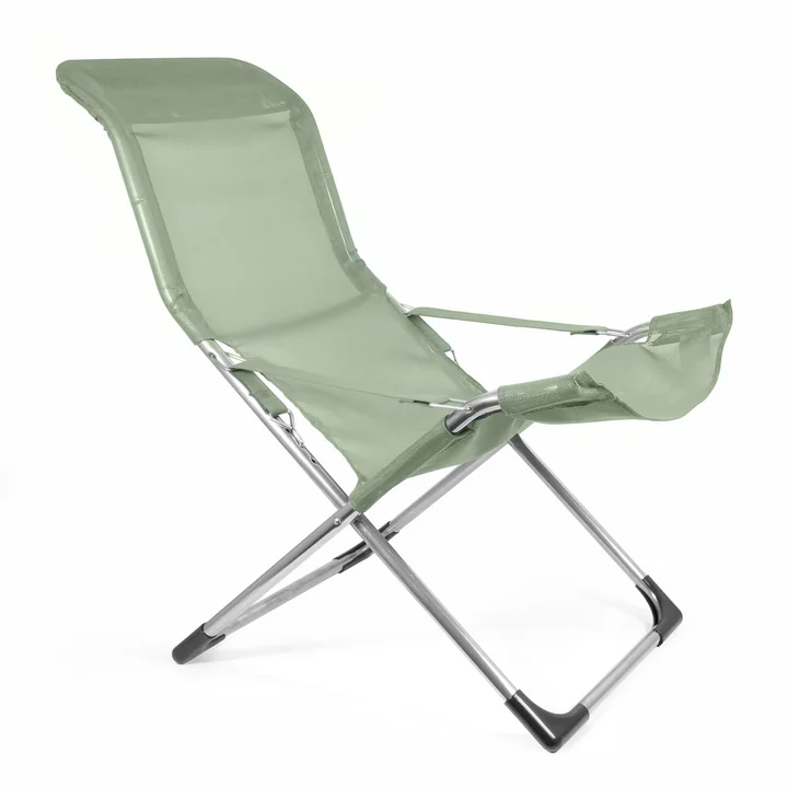 Fiesta armchair, aluminium / sage by Fiam
