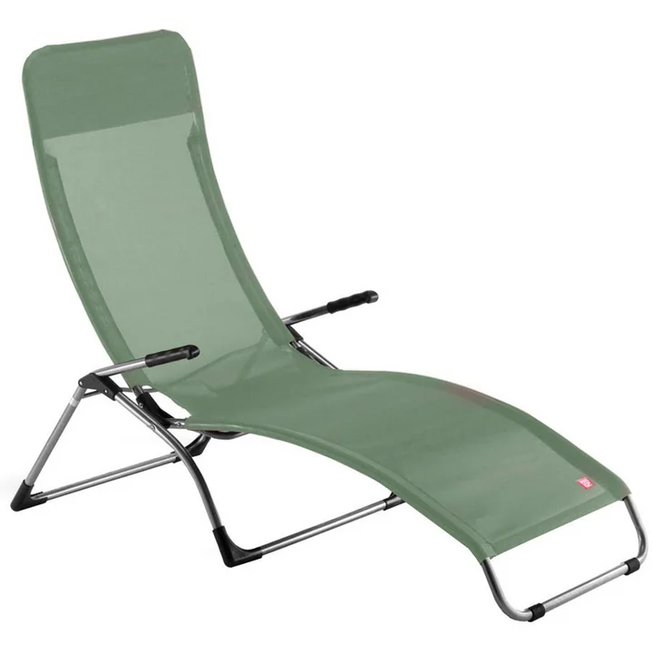 Terrace lounger Samba , aluminum / sage from Fiam