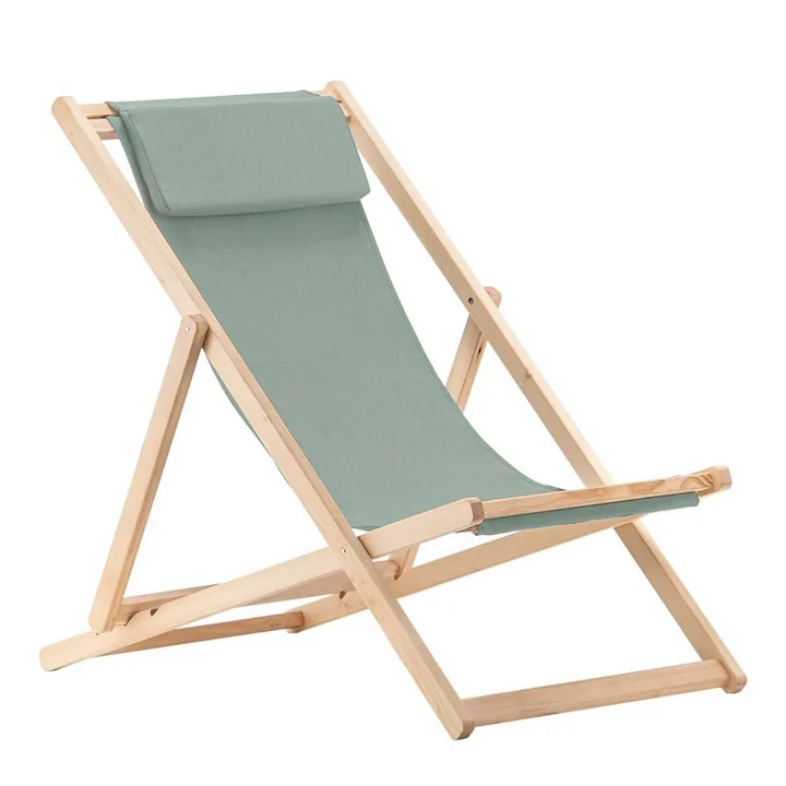 Relax Deck chair, robinia in sage from Fiam