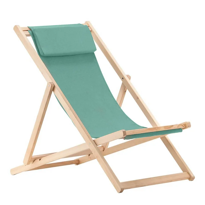 Relax Deck chair, robinia in aqua from Fiam