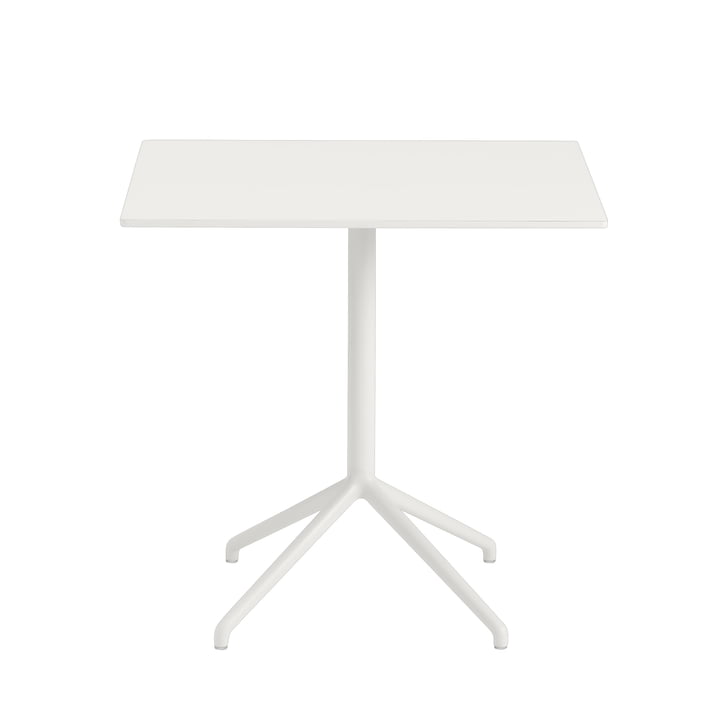 Still Café table H 73 cm, 75 x 65 cm in white by Muuto