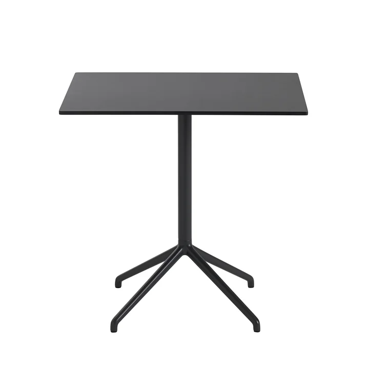 Still Café table H 73 cm, 75 x 65 cm in black by Muuto