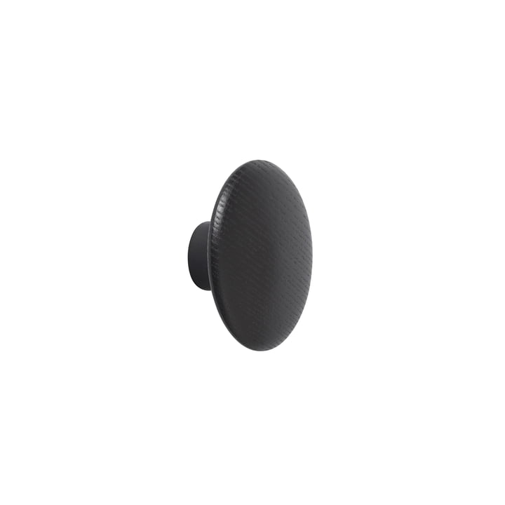 Wall hook "The Dots" single X-Small in black from Muuto