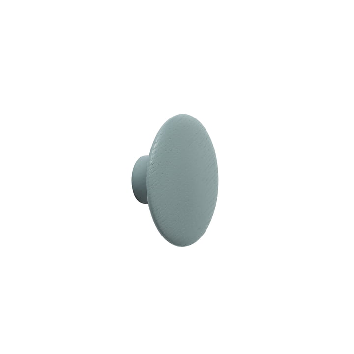 Wall hook "The Dots" single X-Small in petroleum by Muuto