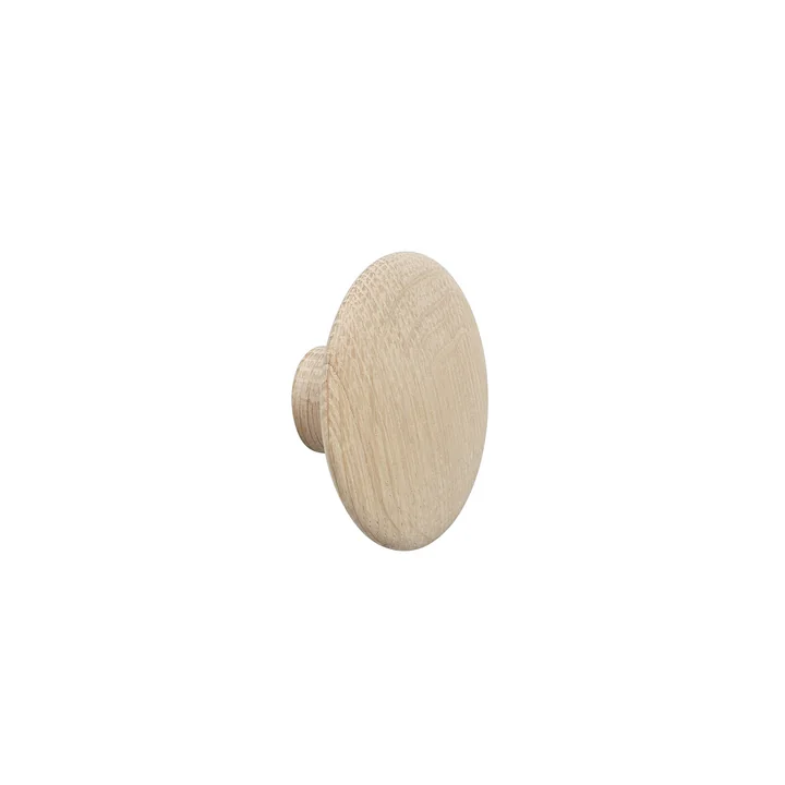 Wall hook "The Dots" single X-Small in oak from Muuto