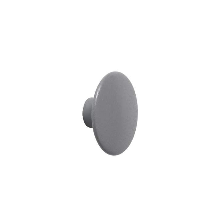 Wall hook "The Dots" single X-Small in dark gray from Muuto