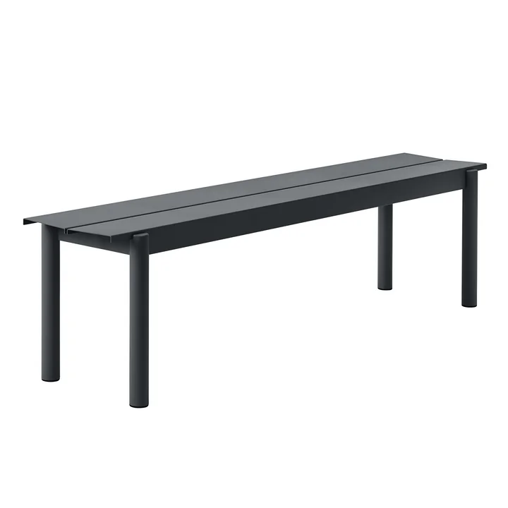 Linear Steel Bench 170 cm, black from Muuto