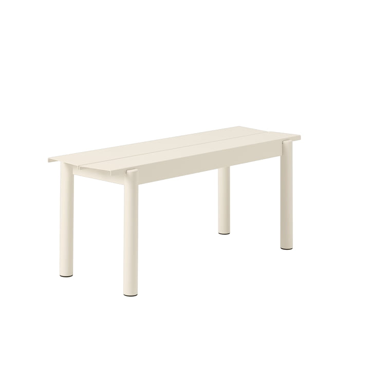 Linear Steel Bench 110 cm in white from Muuto