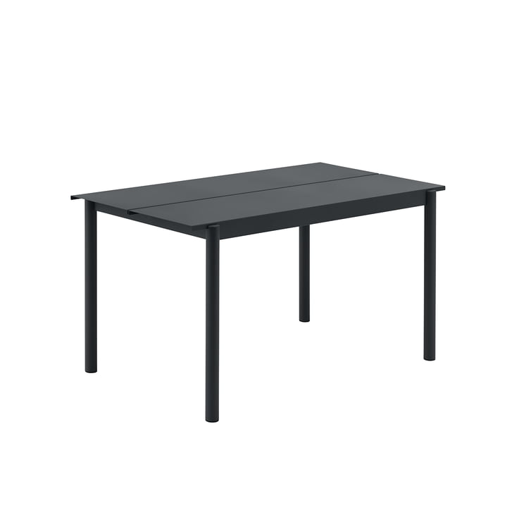 Linear Steel Table, 140 x 75 cm in black from Muuto