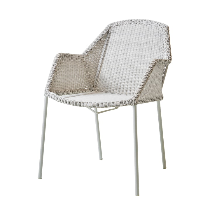 Breeze Armchair stackable (5464) from Cane-line in white-grey