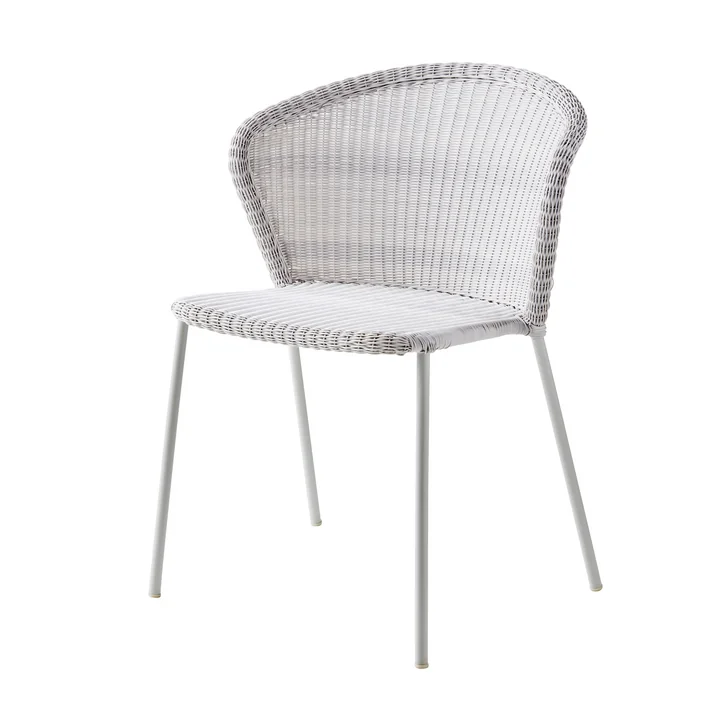Lean Chair (5410) from Cane-line in white-grey