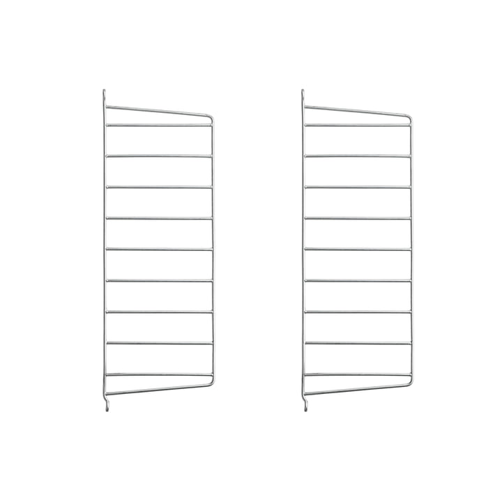 Wall ladder for String shelf 50 x 20 cm (set of 2) from String in zinc plated