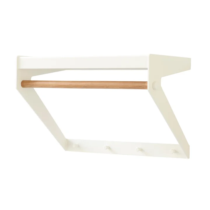 Copenhagen City Rack by Cane-Line in teak / white