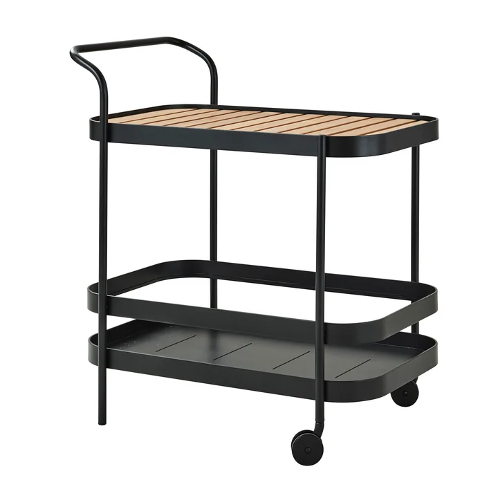 Roll Bar Trolley from Cane-line in teak / lava grey