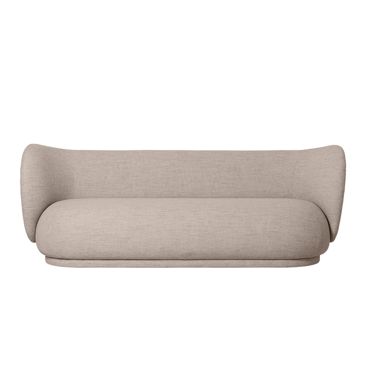 Rico 3 seater sofa in Bouclé sand from ferm Living