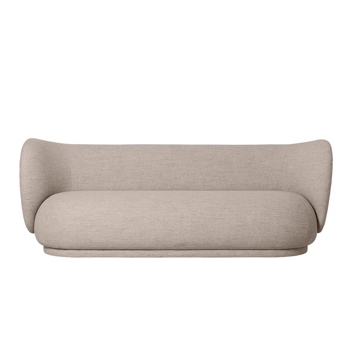 Rico 3 seater sofa in Bouclé sand from Ferm Living