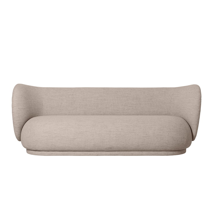 Rico 3-seater sofa in Bouclé sand by ferm Living