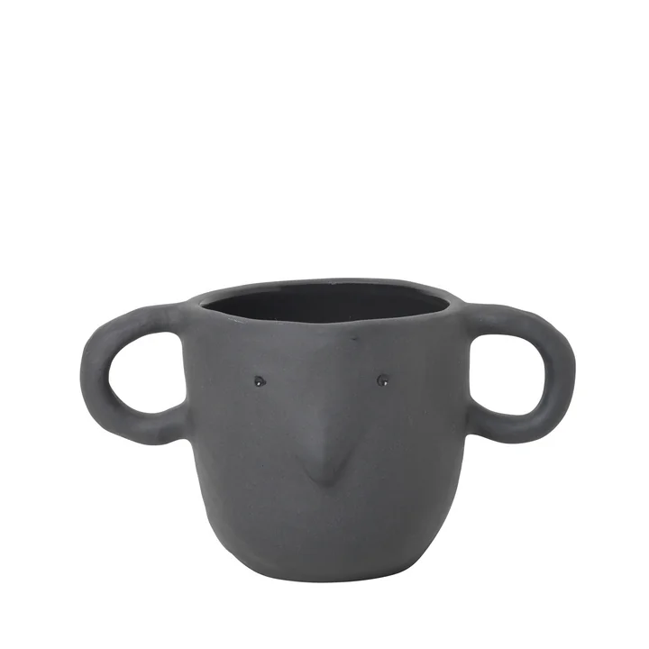 Mus flowerpot small in dark grey by Ferm Living