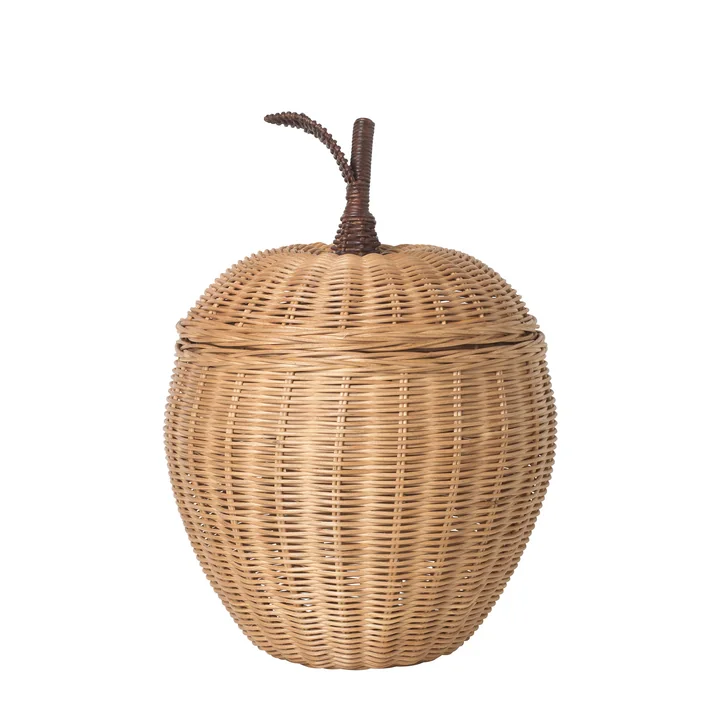 Braided apple storage basket, Ø 19 x H 30 from Ferm Living