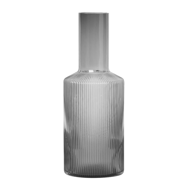 Ripple Carafe, smoked gray from ferm Living