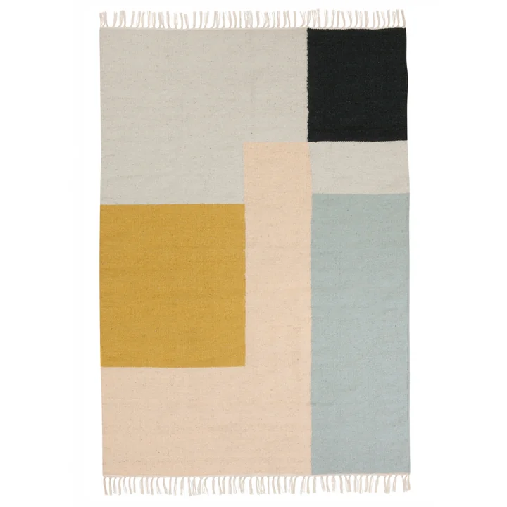 Kelim Rug, squares, xl by Ferm Living