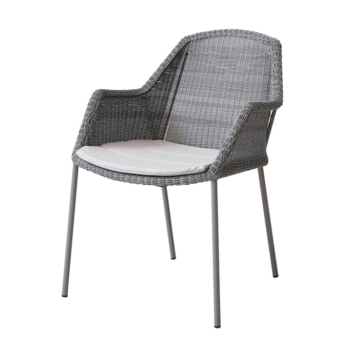 Seat cover for Breeze armchair stackable from Cane-line in light grey