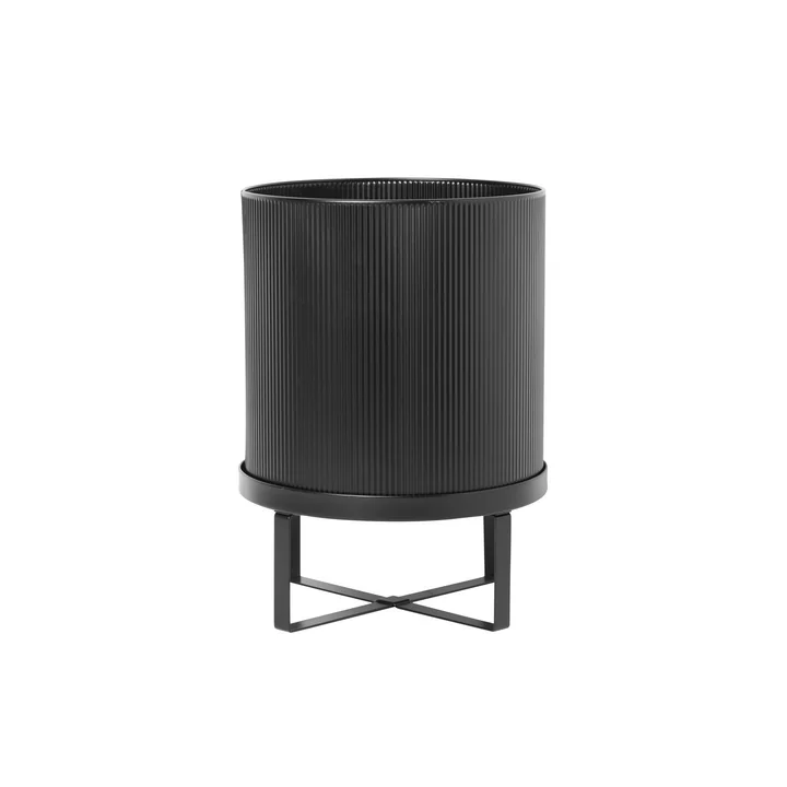 Bau Plant pot, Ø 18 x H 24 cm, black by Ferm Living
