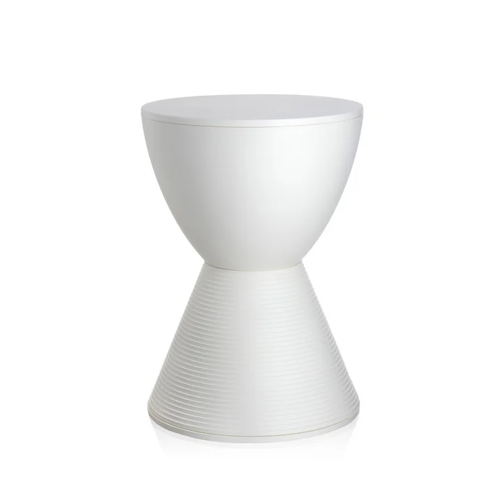 Prince AHA stool by Kartell in wax white