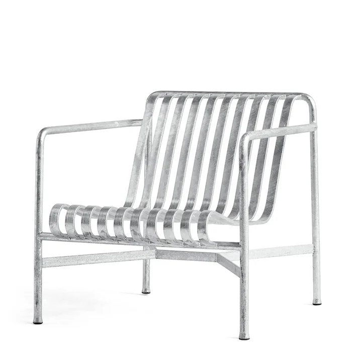 Palissade Lounge Chair low from HAY in hot galvanized
