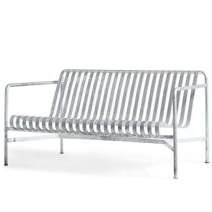 Palissade lounge sofa from Hay in hot galvanised