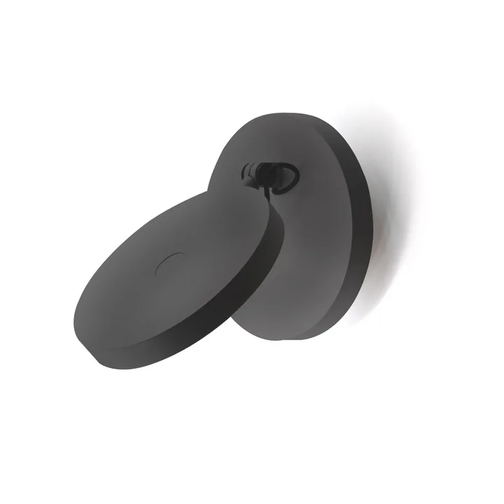 Demetra Faretto LED wall lamp without switch by Artemide in anthracite