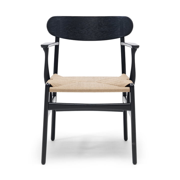 CH26 Armchair from Carl Hansen in oak black stained / natural