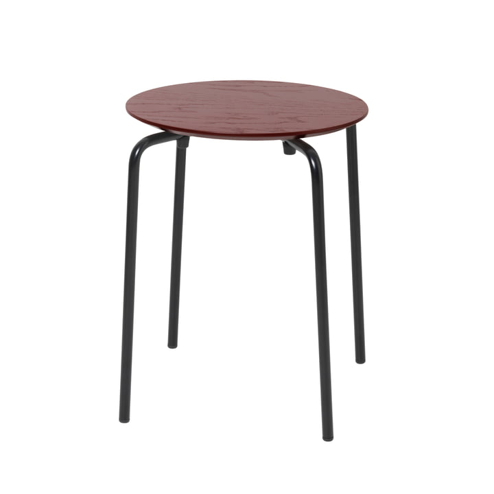 Herman Stool by ferm Living in red brown