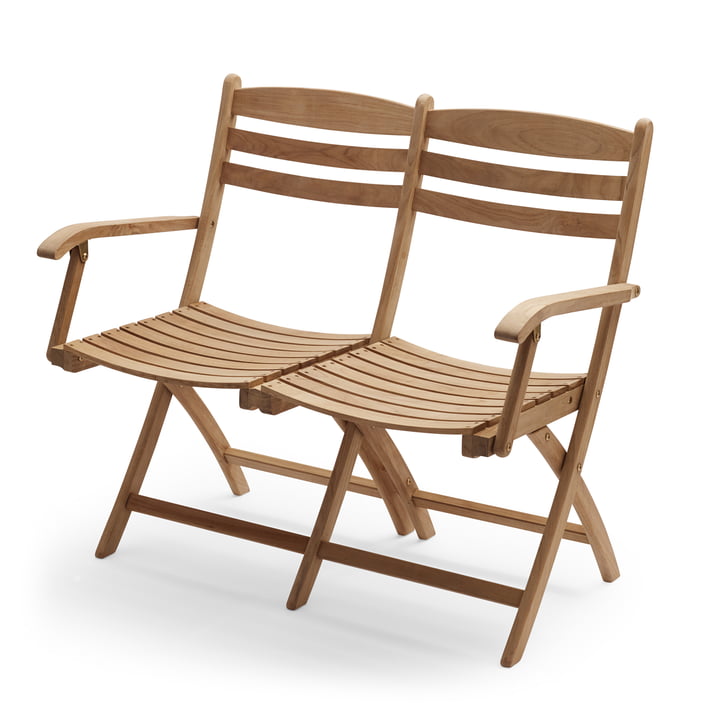 Selandia 2-seater bench from Skagerak in teak