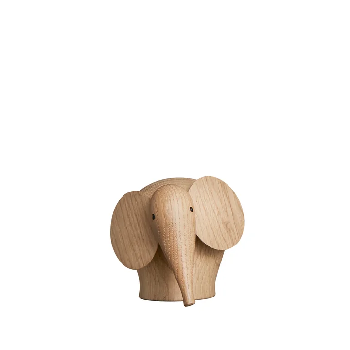 Nunu Elephant in mini from Woud in oak matt lacquered