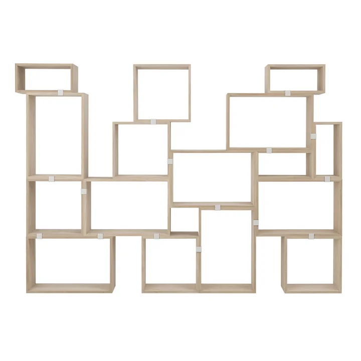 Stacked Shelving system from Muuto made of oak wood