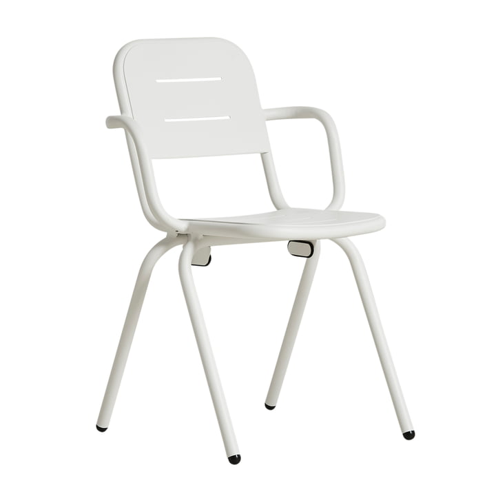 Ray Café Armchair by Woud in white