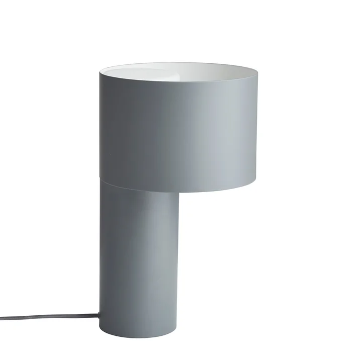 Tangent table lamp from Woud in cool grey
