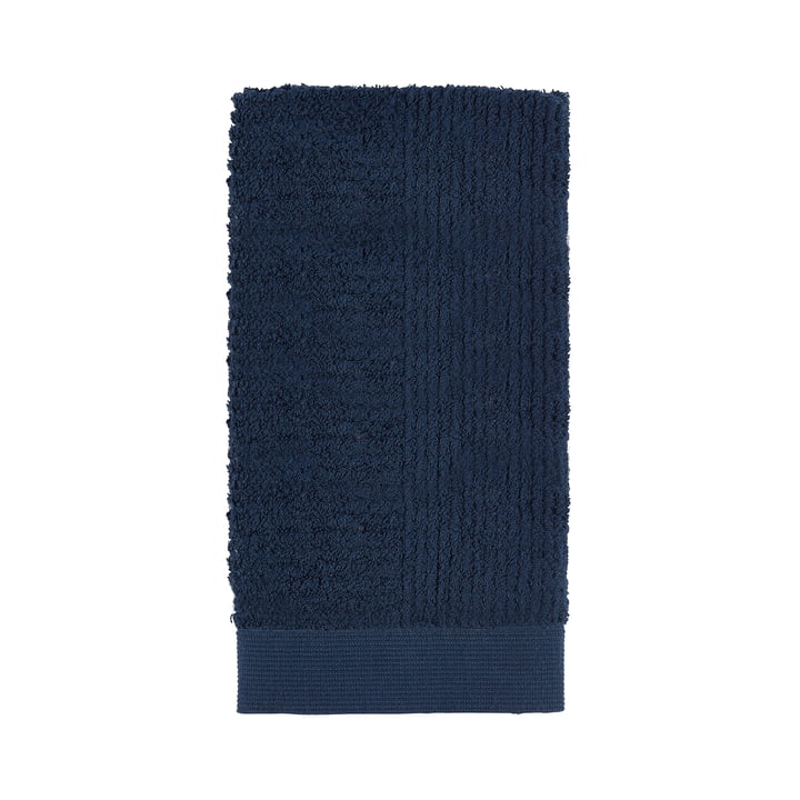 Classic Towel, 100 x 50 cm in dark blue from Zone Denmark