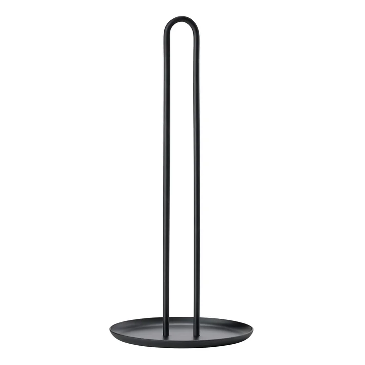 Singles Kitchen roll holder, Ø 14.5 x H 32 cm in black from Zone Denmark