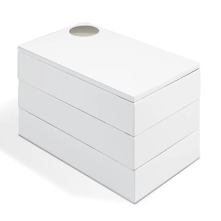 Spindle jewel case in white by Umbra 