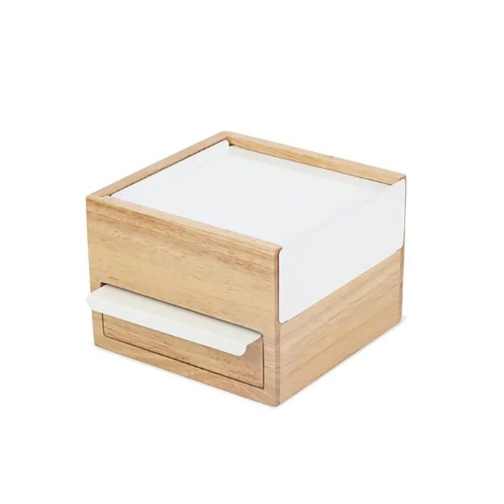 Stowit Mini jewellery box in beech / white from Umbra