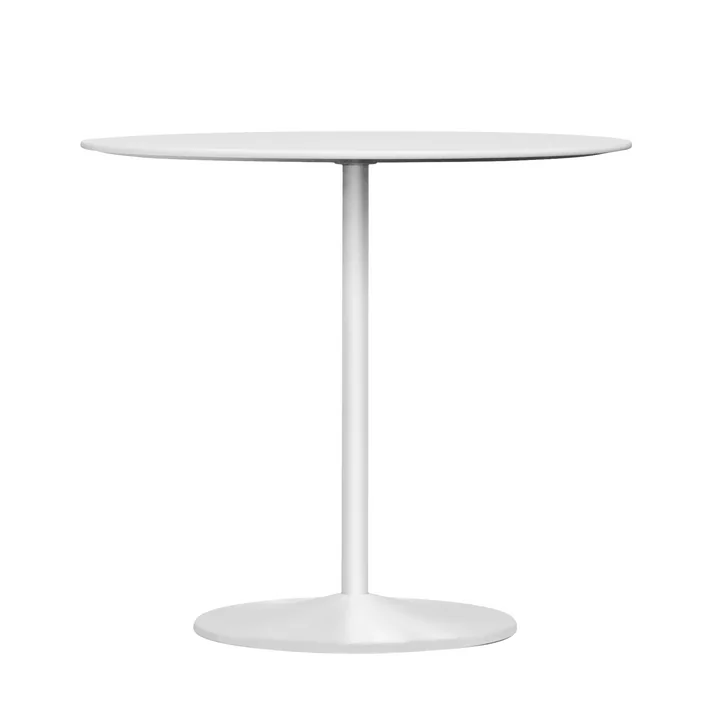 Panton dining table, Ø 90 x H 72 cm from Montana in laminate snow / snow