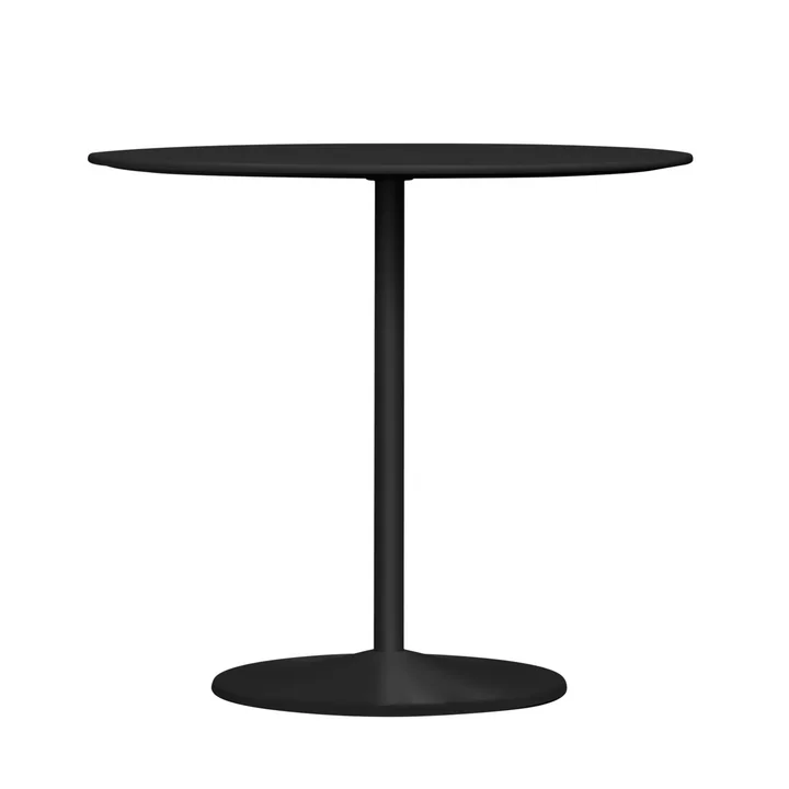 Panton dining table, Ø 90 x H 72 cm from Montana in linoleum black / black